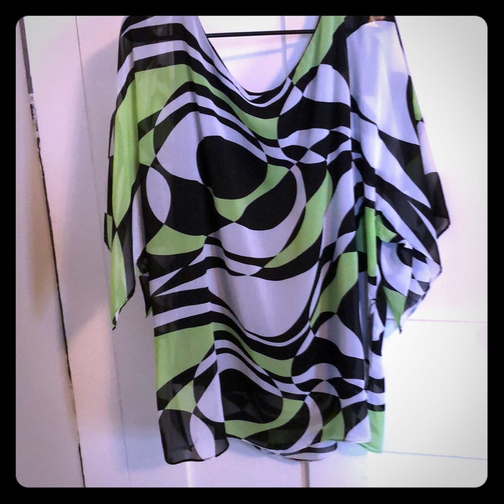 Dana Kay Flowing Blouse size XL